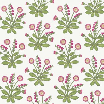 Tapet Meadow Flowers, Alb/Roz, York Wallcoverings, 5.6mp / rola