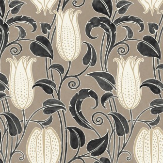 Tapet Canterbury Bells, Taupe, York Wallcoverings, 5.6mp / rola