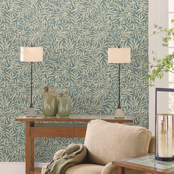 Rowan, Turcoaz, York Wallcoverings, 5.6mp / rola