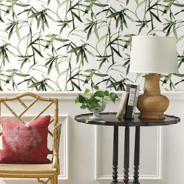 Bamboo Ink, verde/negru, York Wallcoverings, 5.6mp / rola