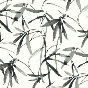 Tapet Bamboo Ink, alb/negru, York Wallcoverings, 5.6mp / rola