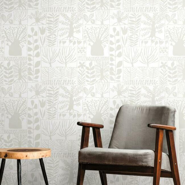 Primitive Trees, neutru, York Wallcoverings, 5.6mp / rola