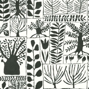 Tapet Primitive Trees, alb/negru, York Wallcoverings, 5.6mp / rola