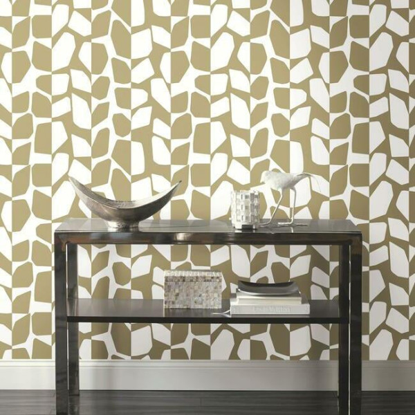 Primitive Vines, auriu metalic, York Wallcoverings, 5.6mp / rola