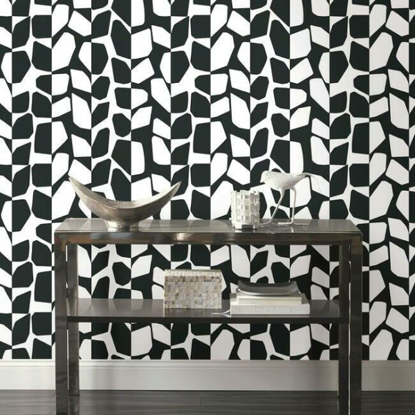 Primitive Vines, alb/negru, York Wallcoverings, 5.6mp / rola