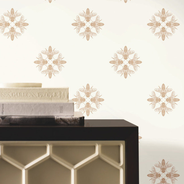 Honey Bee, auriu/crem, York Wallcoverings, 5.2mp / rola