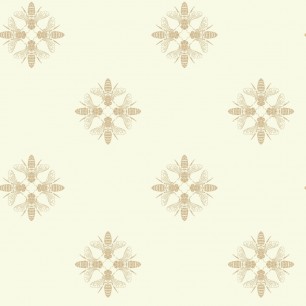 Tapet Honey Bee, auriu/crem, York Wallcoverings, 5.2mp / rola
