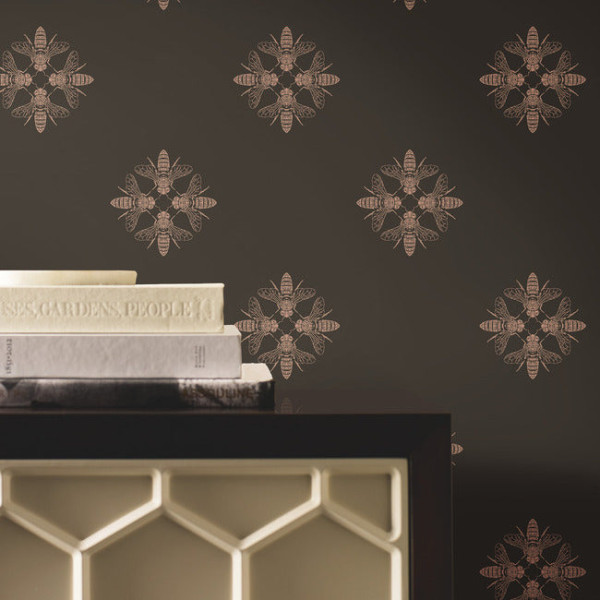 Honey Bee, auriu/negru, York Wallcoverings, 5.2mp / rola