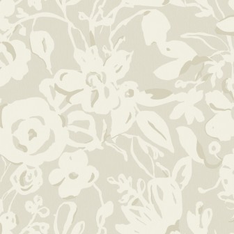 Tapet Brushstroke Floral, Taupe, York Wallcoverings, 5.6mp / rola