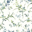 Tapet Blossom Branches, Alb/Albastru, York Wallcoverings, 5.6mp / rola