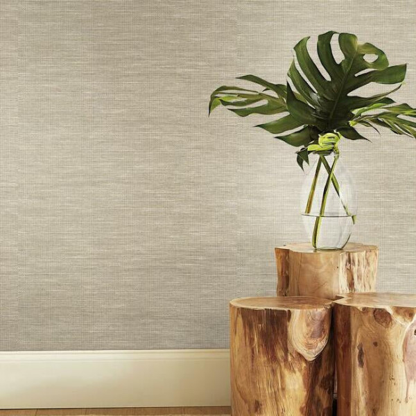 Paper & Thread Weave, Oatmeal Cream, York Wallcoverings, 6.68mp / rola
