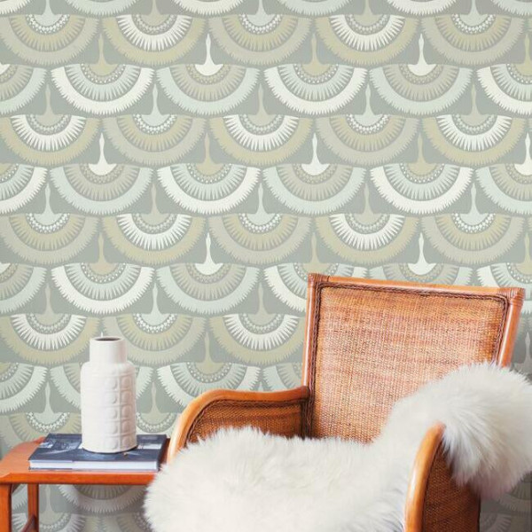 Feather & Fringe, Gri, York Wallcoverings, 5.6mp / rola