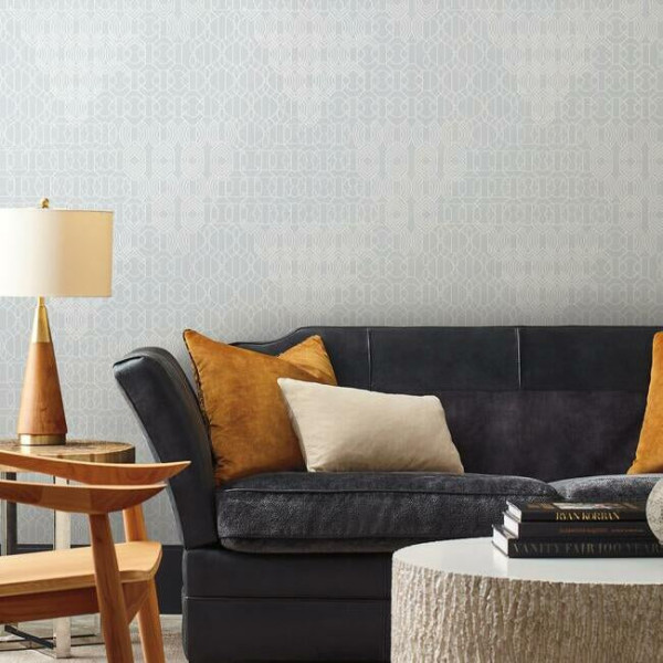 Modern Chandelier, Albastru, York Wallcoverings, 5.6mp / rola