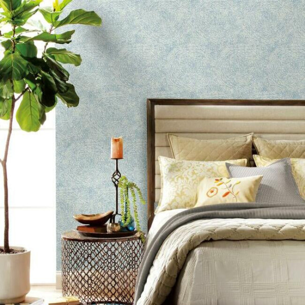 Floret, Albastru, York Wallcoverings, 5.6mp / rola