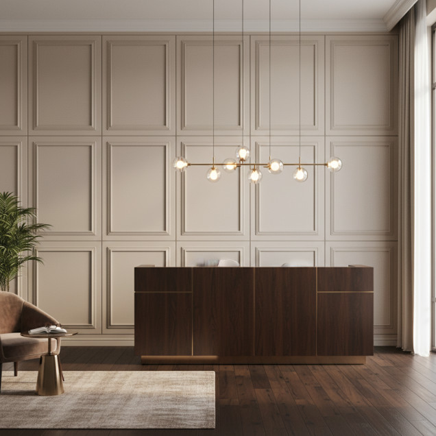 Panou decorativ MDF Kashmir Gray mat cu design Agora