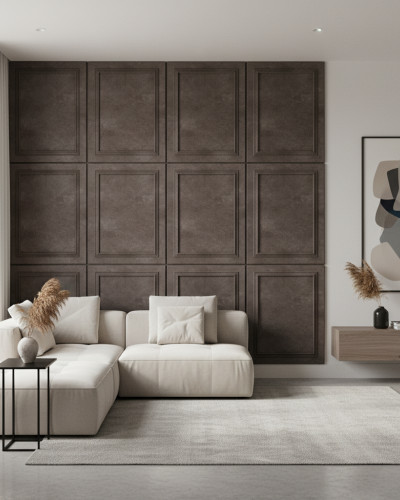 Panou decorativ MDF Ceramic Brown cu textură de piatră naturală