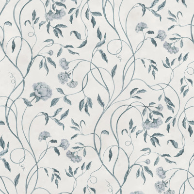 Peony Bloom, Blue, Rebel Walls