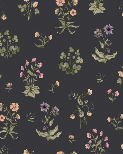 Timeless Flora, Dark Blue, Rebel Walls