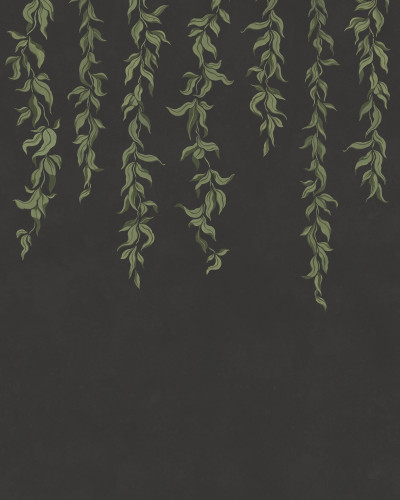 Hanging Leaves, Graphite, Rebel Walls
