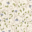 Soft Vines, Blue, Rebel Walls