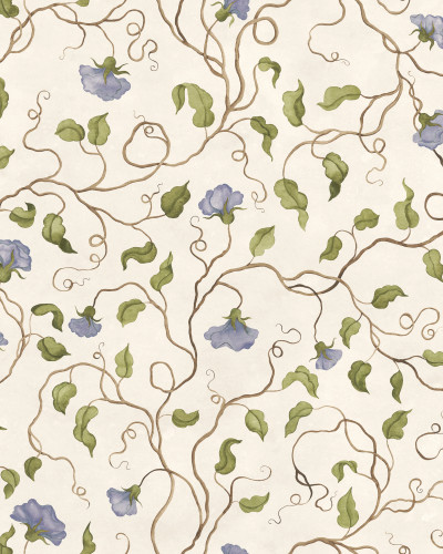 Soft Vines, Blue, Rebel Walls