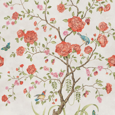 Chinoiserie Botanica, White, Rebel Walls