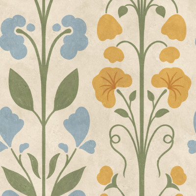 Folk Flower, Yellow, Rebel Walls