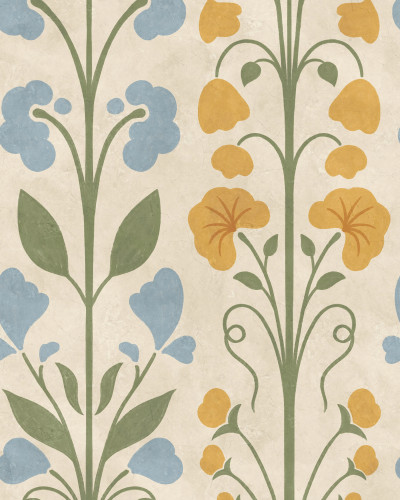 Folk Flower, Yellow, Rebel Walls