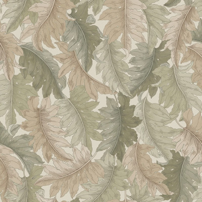 Swirling Fern, Light Green, Rebel Walls