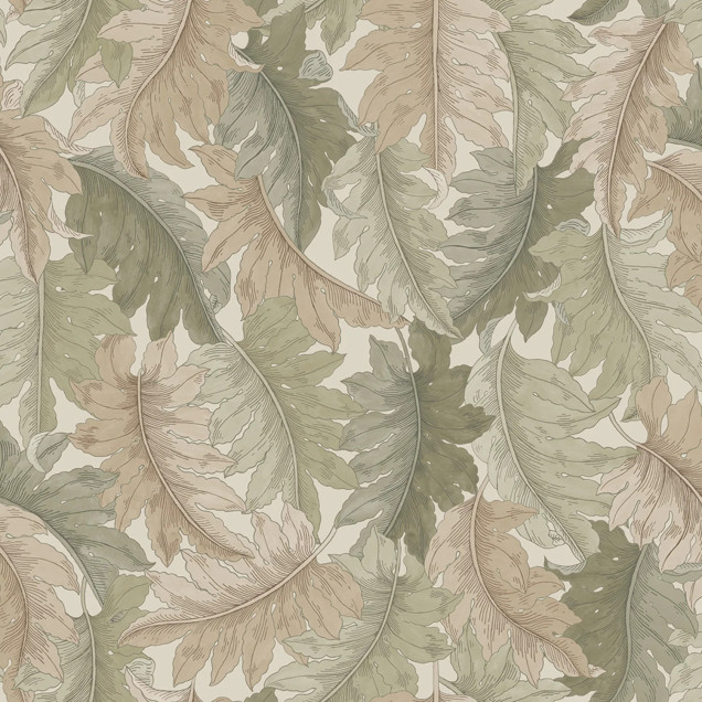 Swirling Fern, Light Green, Rebel Walls