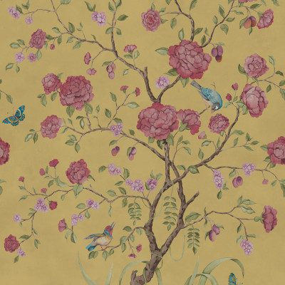 Chinoiserie Botanica, Red, Rebel Walls