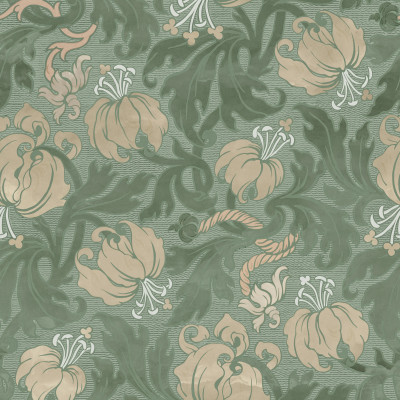 Midnight Peony, Green, Rebel Walls