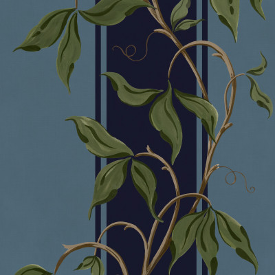 Garden Stripe, Blue, Rebel Walls