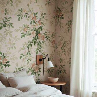 Wildflower Vista, Beige, Rebel Walls