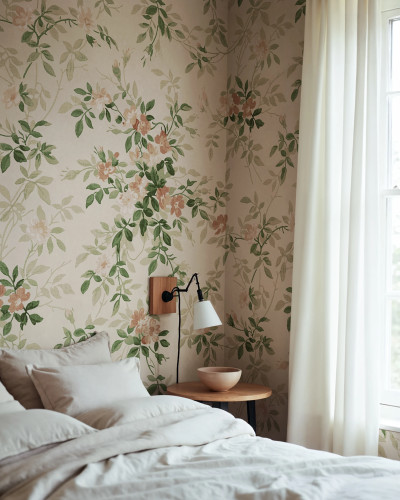 Wildflower Vista, Beige, Rebel Walls