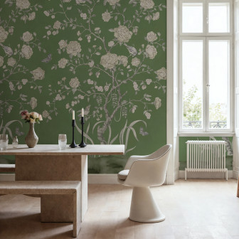 Chinoiserie Botanica, Green, Rebel Walls