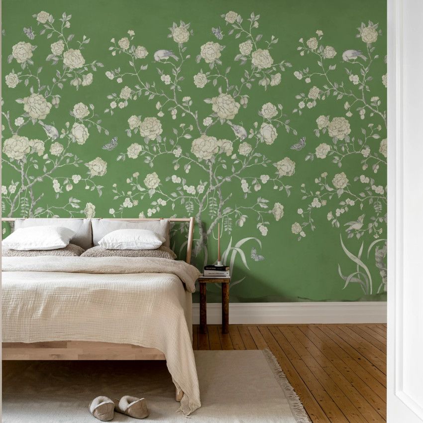 Chinoiserie Botanica, White, Rebel Walls
