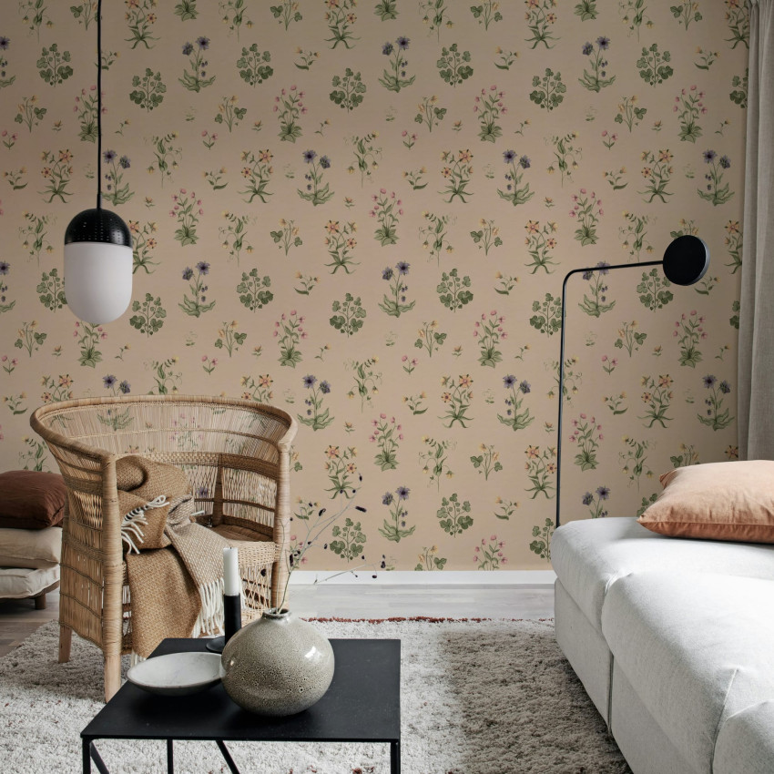 Timeless Flora, Dark Blue, Rebel Walls