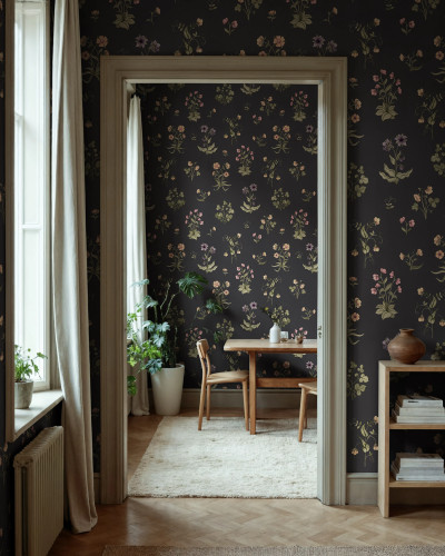 Timeless Flora, Dark Blue, Rebel Walls