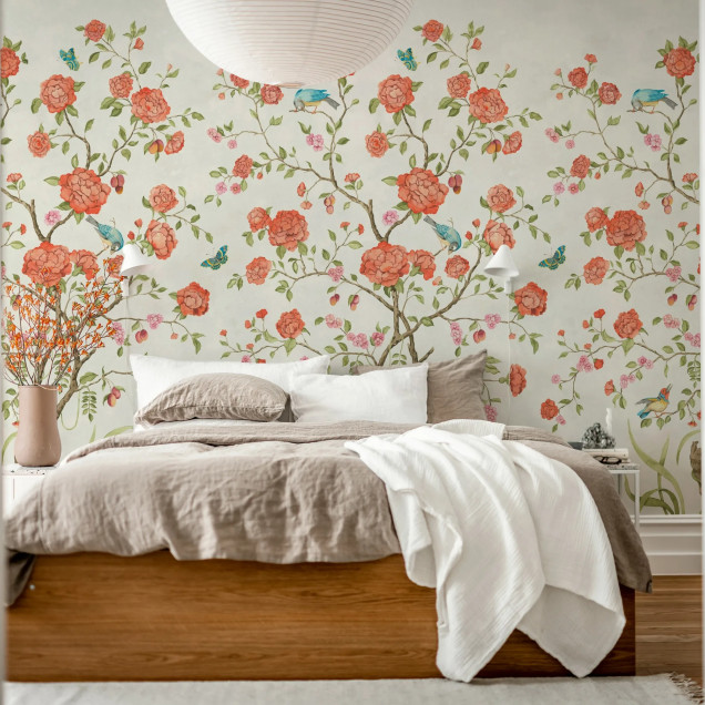 Chinoiserie Botanica, White, Rebel Walls