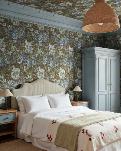 Botanical Manor, Blue, Rebel Walls