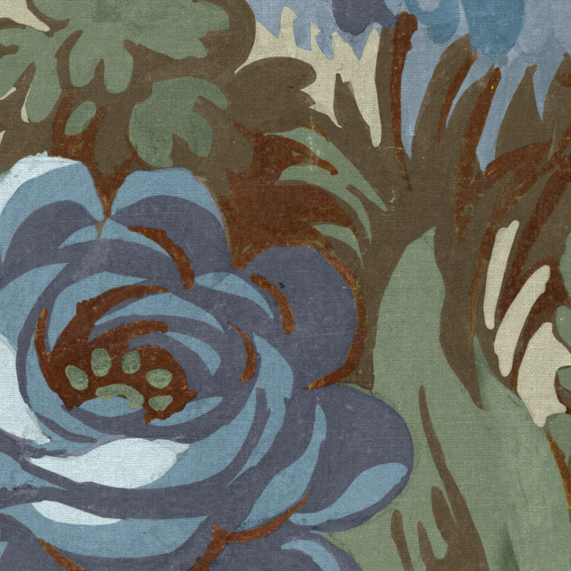 Botanical Manor, Blue, Rebel Walls