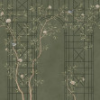 Chinoiserie Trellis, Green, Rebel Walls