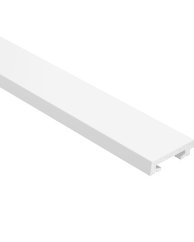 Profil stânga pentru Panoul riflat 3D Lamelli Grosso, White, 200x4.9 cm, Mardom Decor