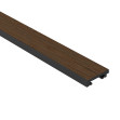 Profil stânga pentru Panoul riflat 3D Lamelli Grosso, Dark Oak, 270x4.9 cm, Mardom Decor