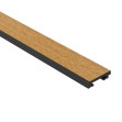 Profil stânga pentru Panoul riflat 3D Lamelli Grosso, Natural Oak, 270x4.9 cm, Mardom Decor