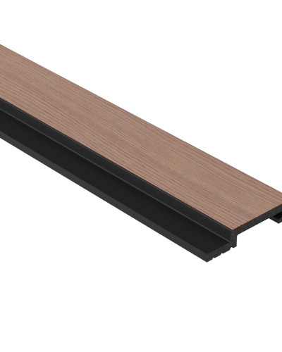 Profil dreapta pentru Panoul riflat 3D Lamelli Grosso, Grey Oak, 270x6.5 cm, Mardom Decor