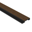 Profil dreapta pentru Panoul riflat 3D Lamelli Grosso, Dark Oak, 200x6.5 cm, Mardom Decor