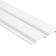 Riflaj decorativ 3D Lamelli Grosso, White, 200x12 cm, Mardom Decor