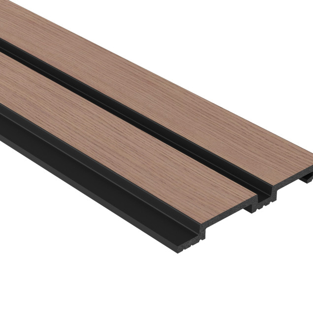 Riflaj decorativ 3D Lamelli Grosso, Stejar Gri